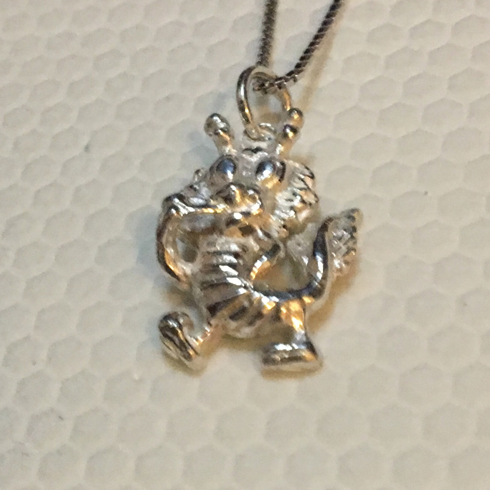 Sterling Silver 3D Dragon Zodiac Small Pendant